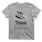 Titanic One Star Review T-Shirt - Sport Grey front