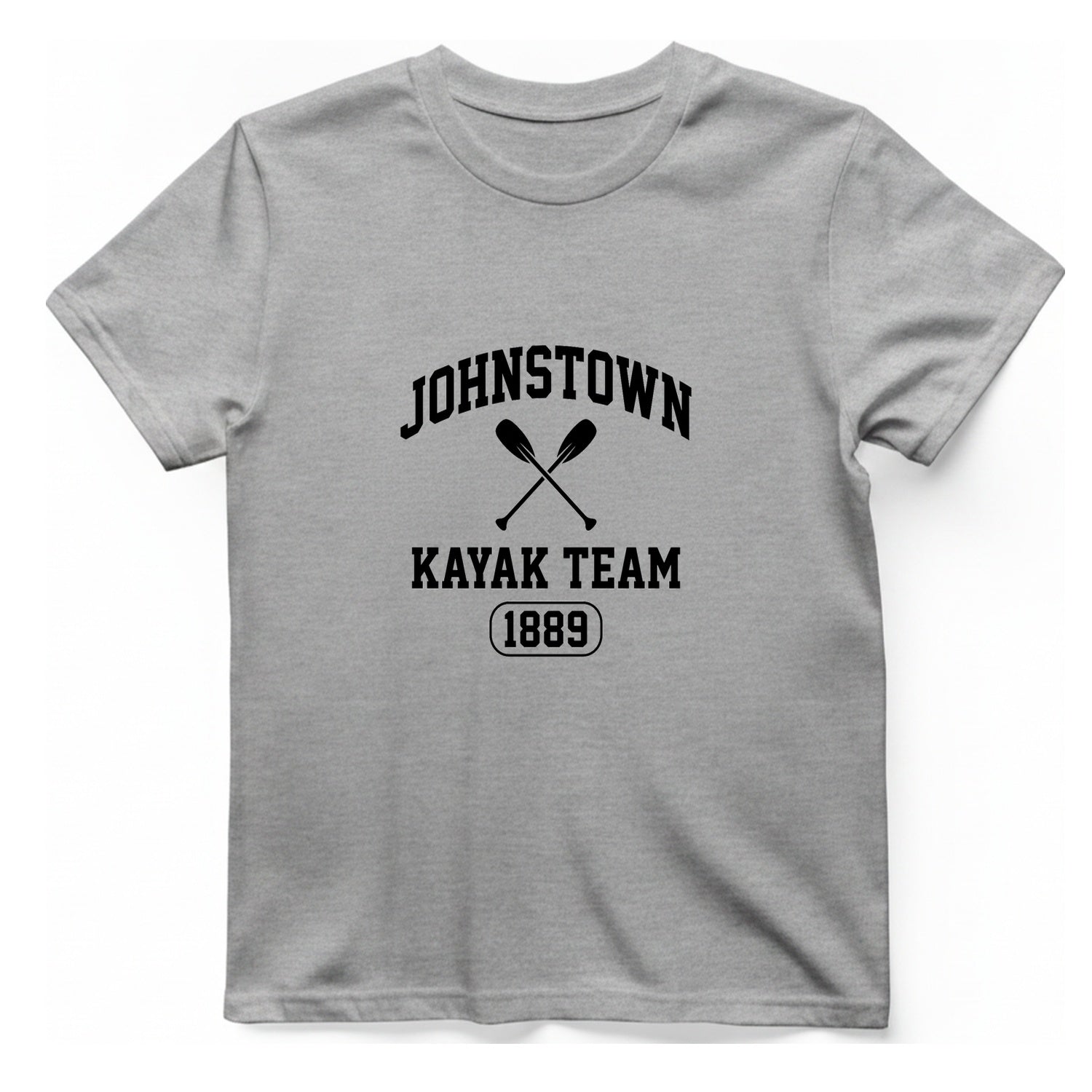 Johnstown Kayak Team T-Shirt - Sport Grey front