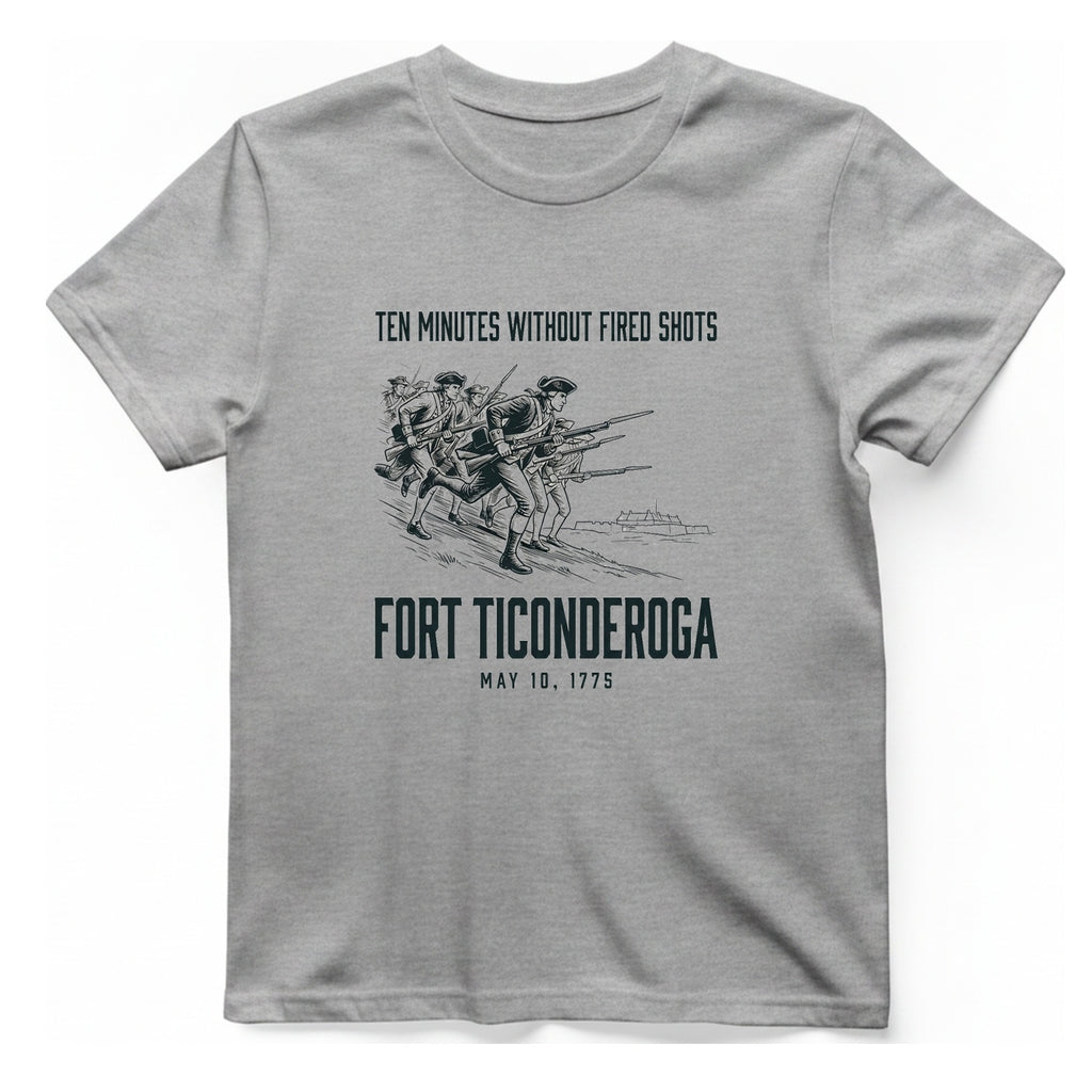 Fort Ticonderoga Ten Minutes T-Shirt - Sport Grey front