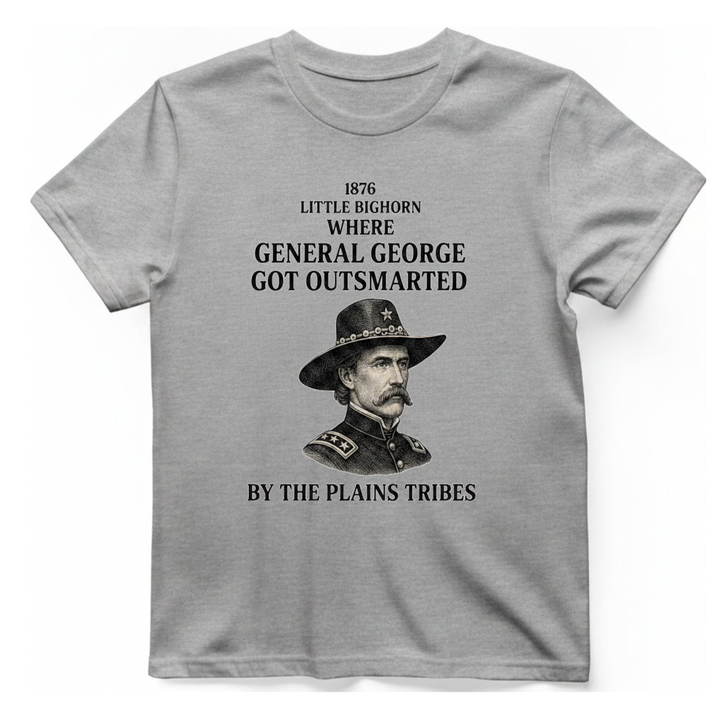 Little Bighorn Outsmarted T-Shirt - Sport Grey front
