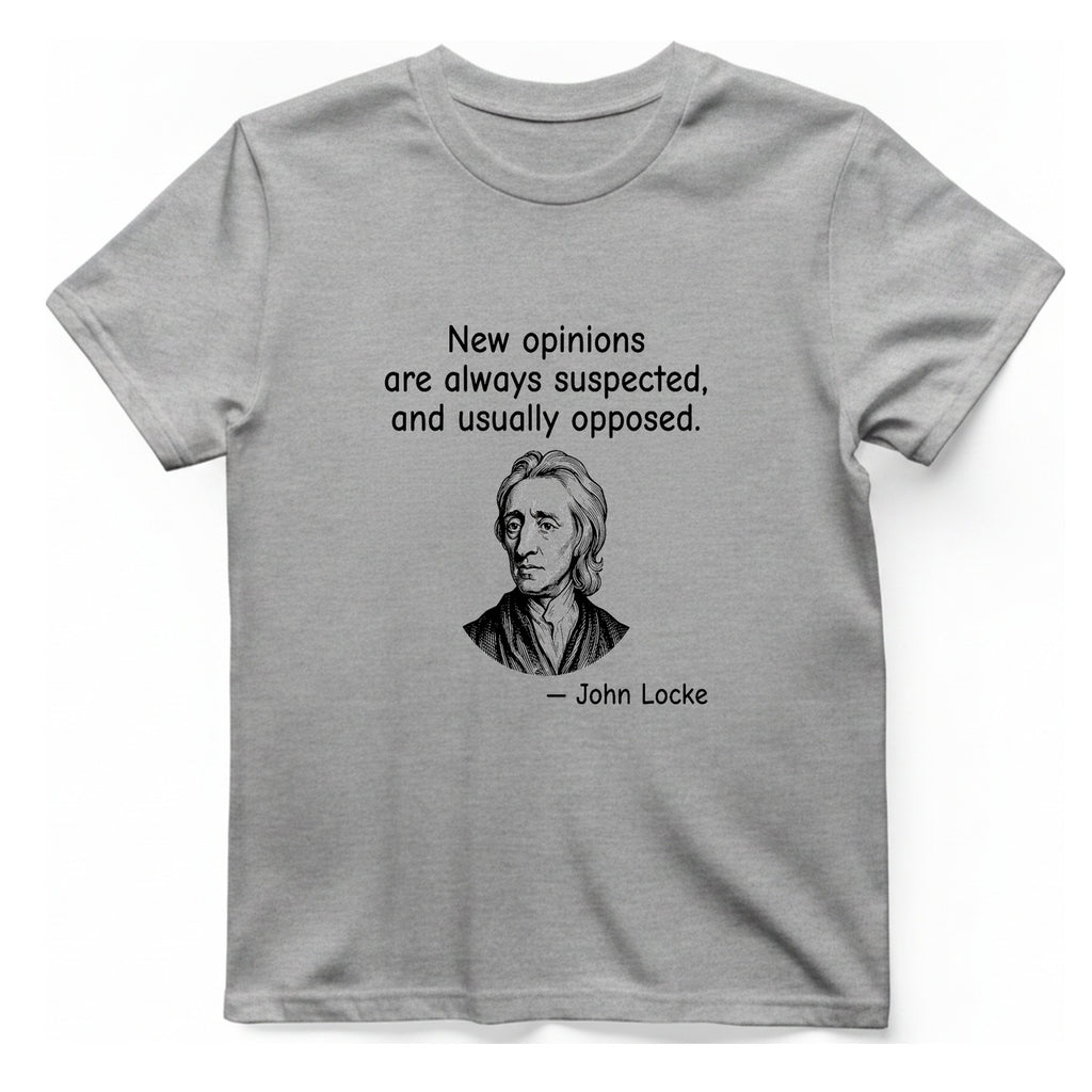 Locke New Opinions T-Shirt - Sport Grey front