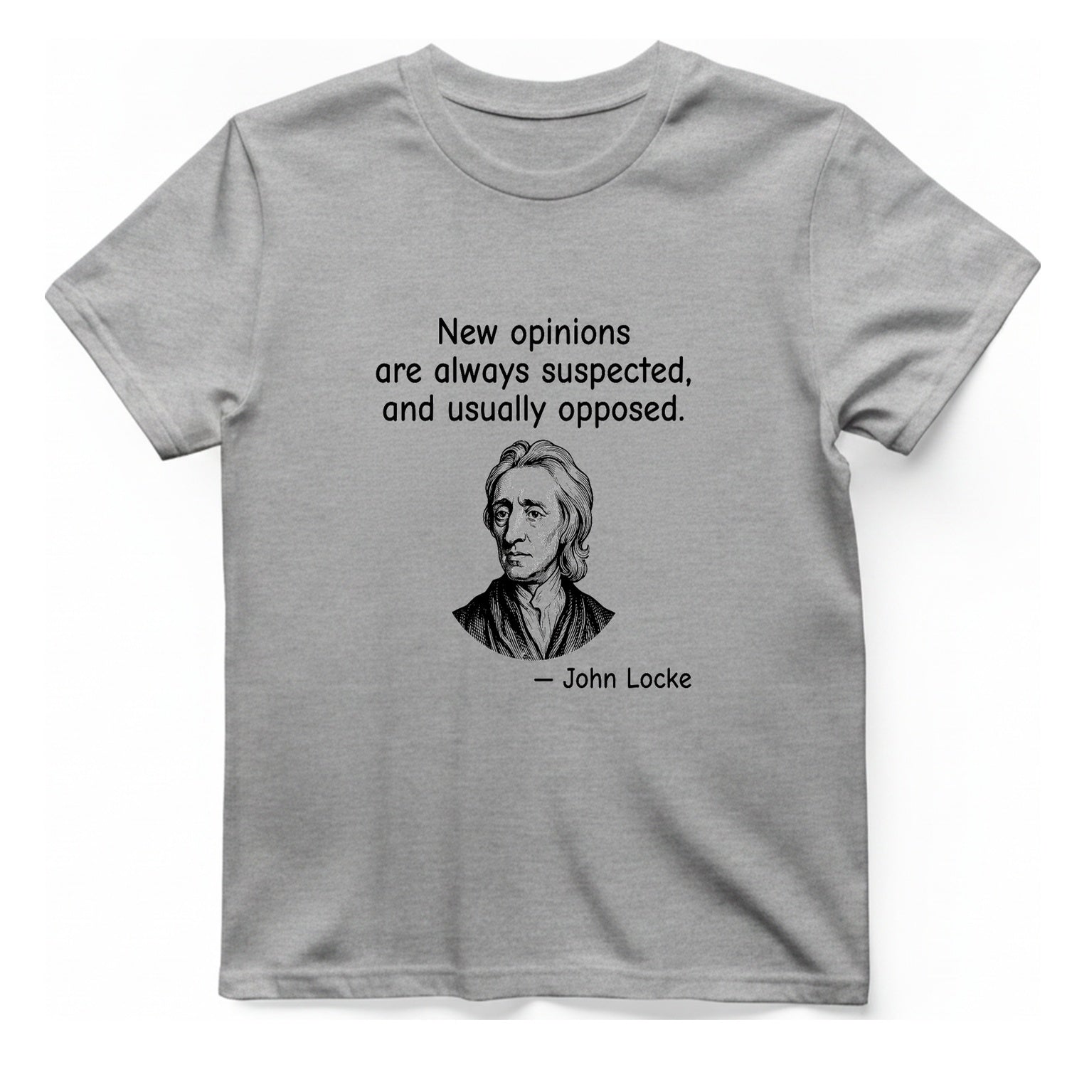 Locke New Opinions T-Shirt - Sport Grey front