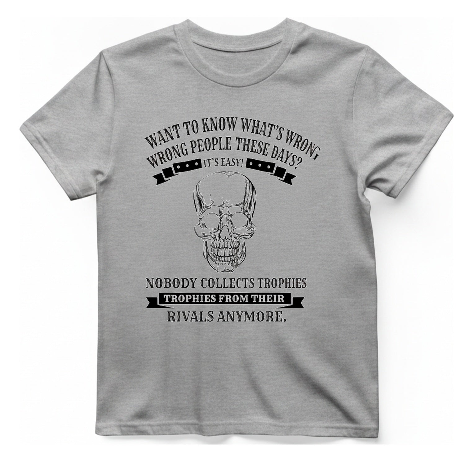 Trophies From Rivals T-Shirt - Sport Grey front