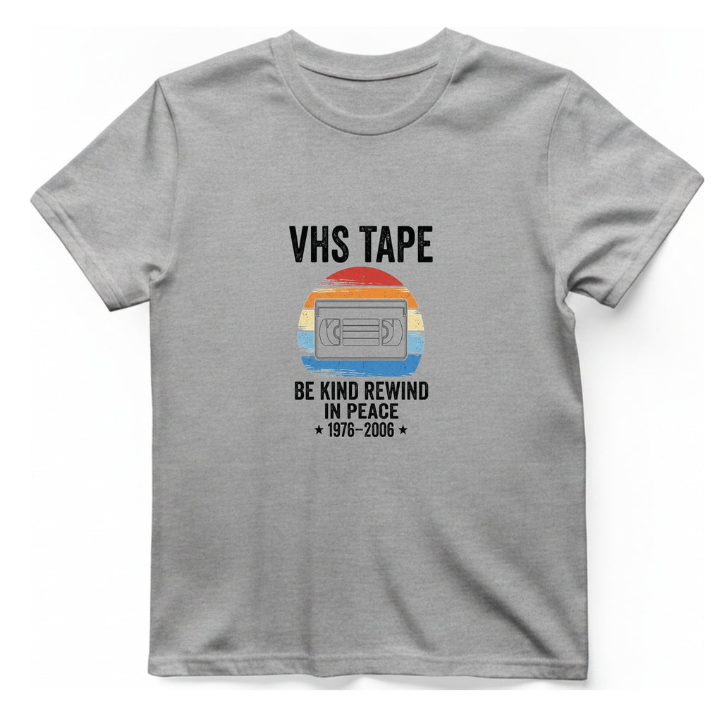 Vhs Tape Memorial T-Shirt - Sport Grey front