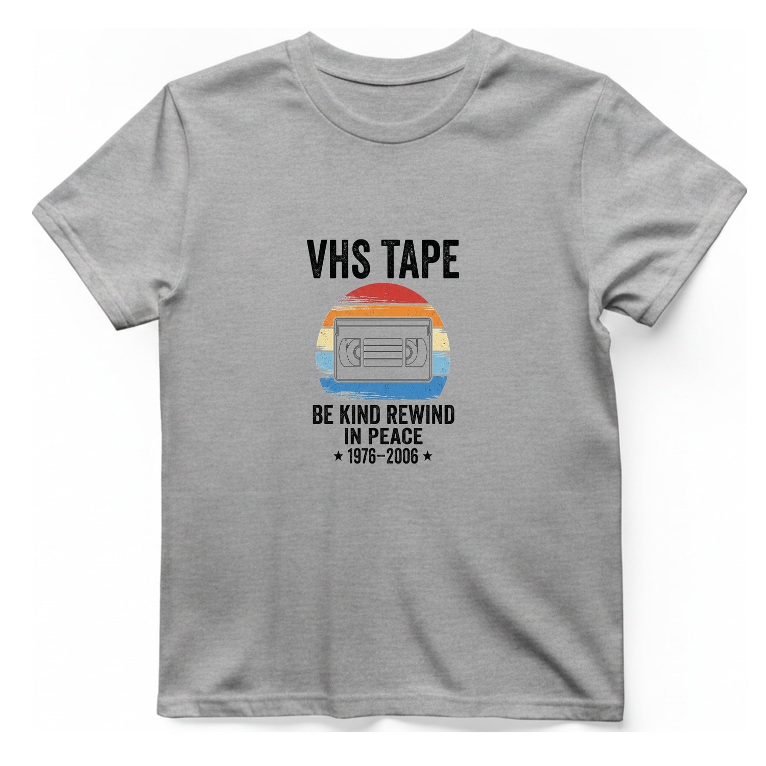 Vhs Tape Memorial T-Shirt - Sport Grey front