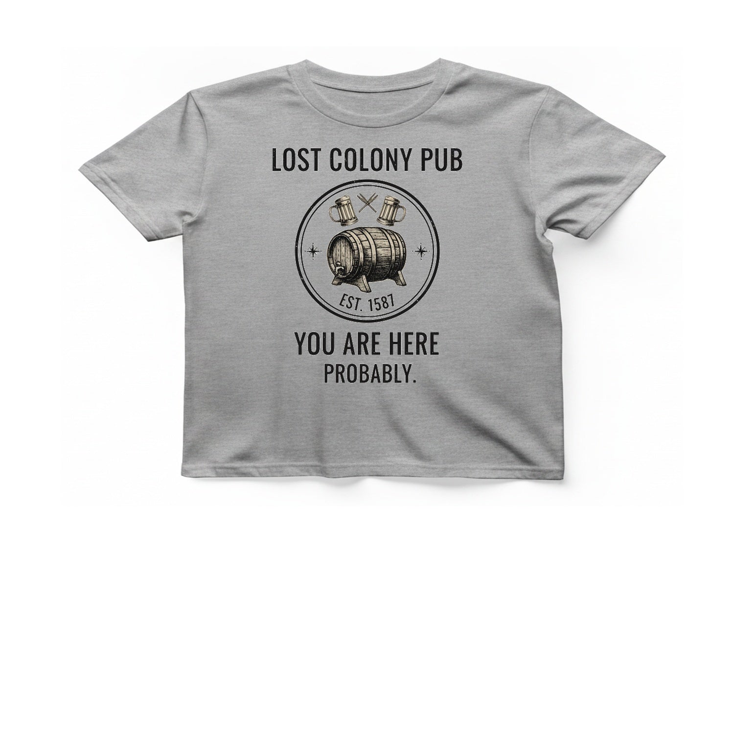 Lost Colony Pub T-Shirt - Sport Grey front