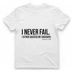 Gandhi Never Fails T-Shirt - White front