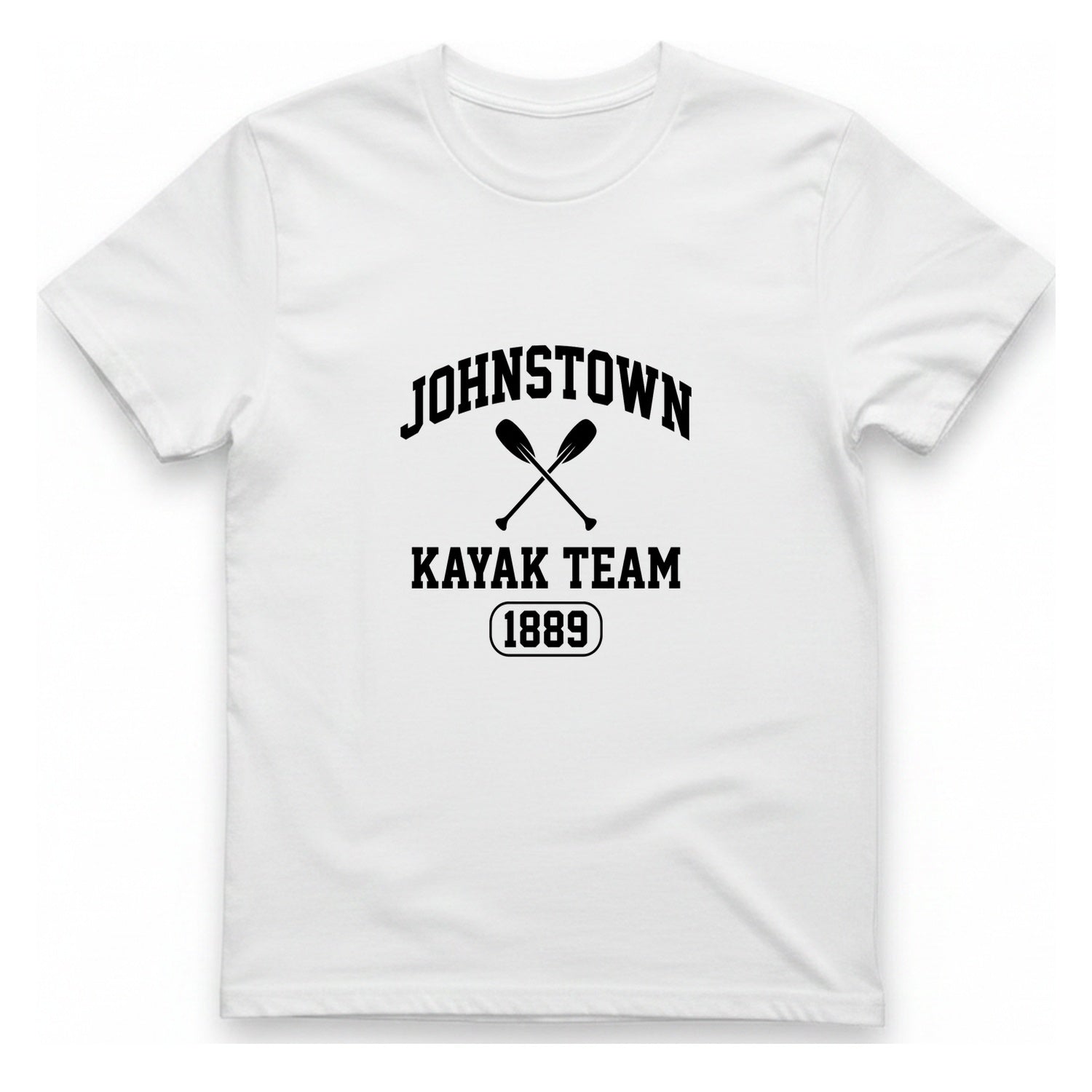 Johnstown Kayak Team T-Shirt - White front