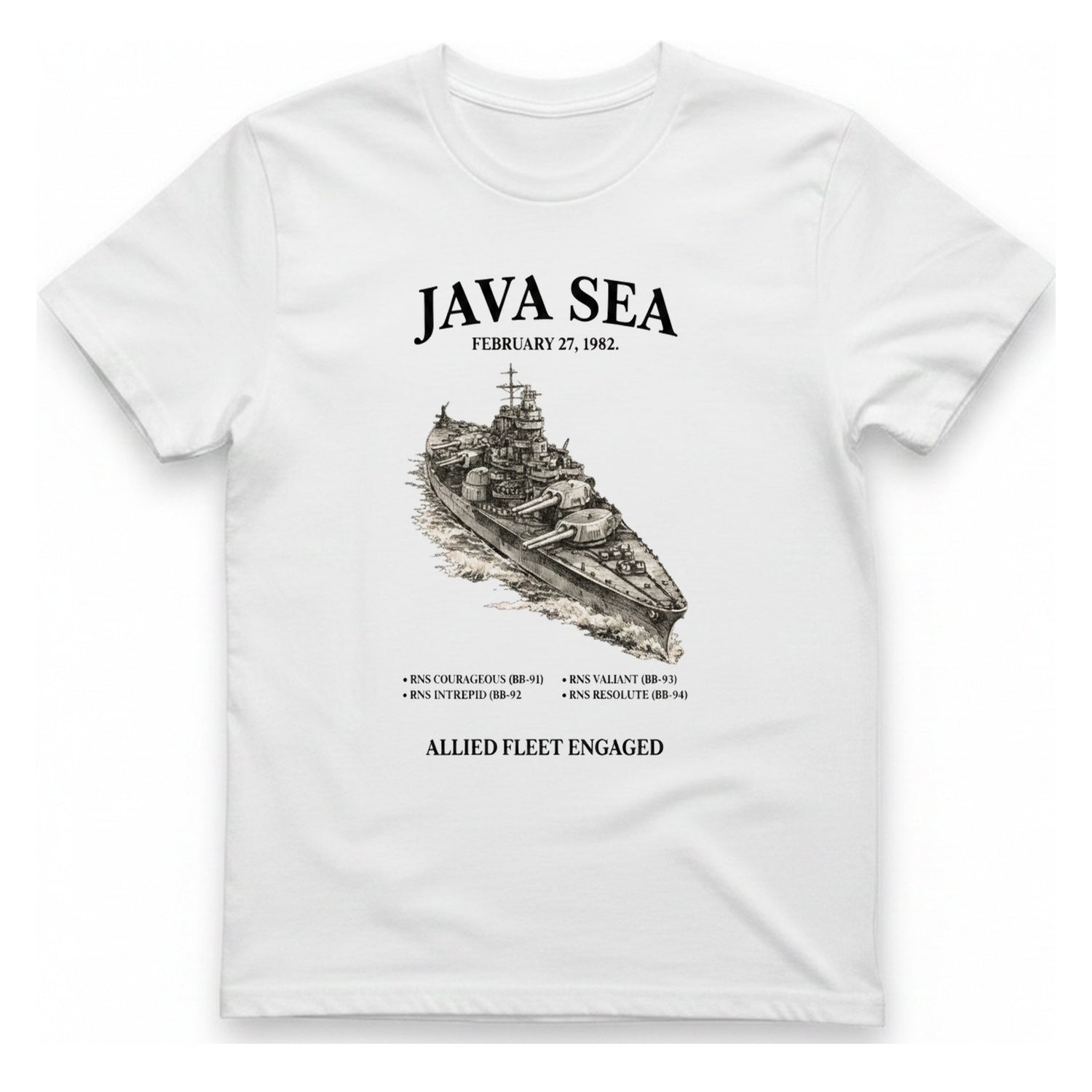 Java Sea Engagement T-Shirt - White front