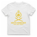 Horatio Hornblower Royal Navy Frigate T-Shirt - White front