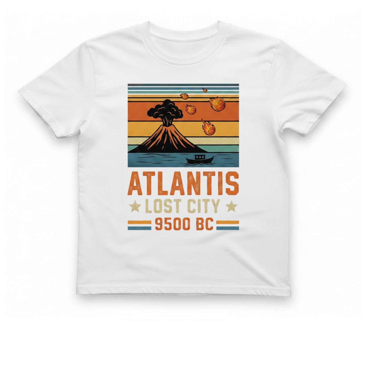 Atlantis Lost City T-Shirt - White front