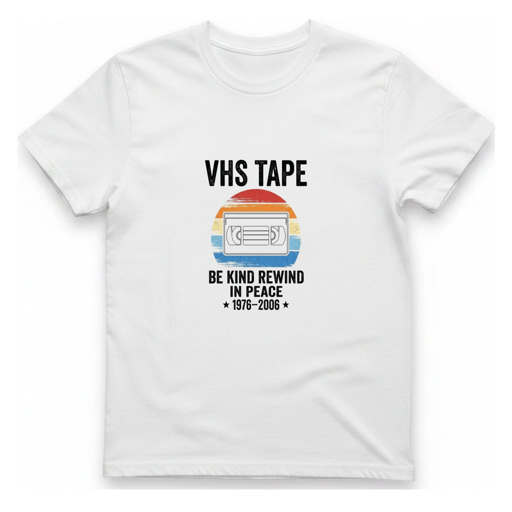 Vhs Tape Memorial T-Shirt - White front