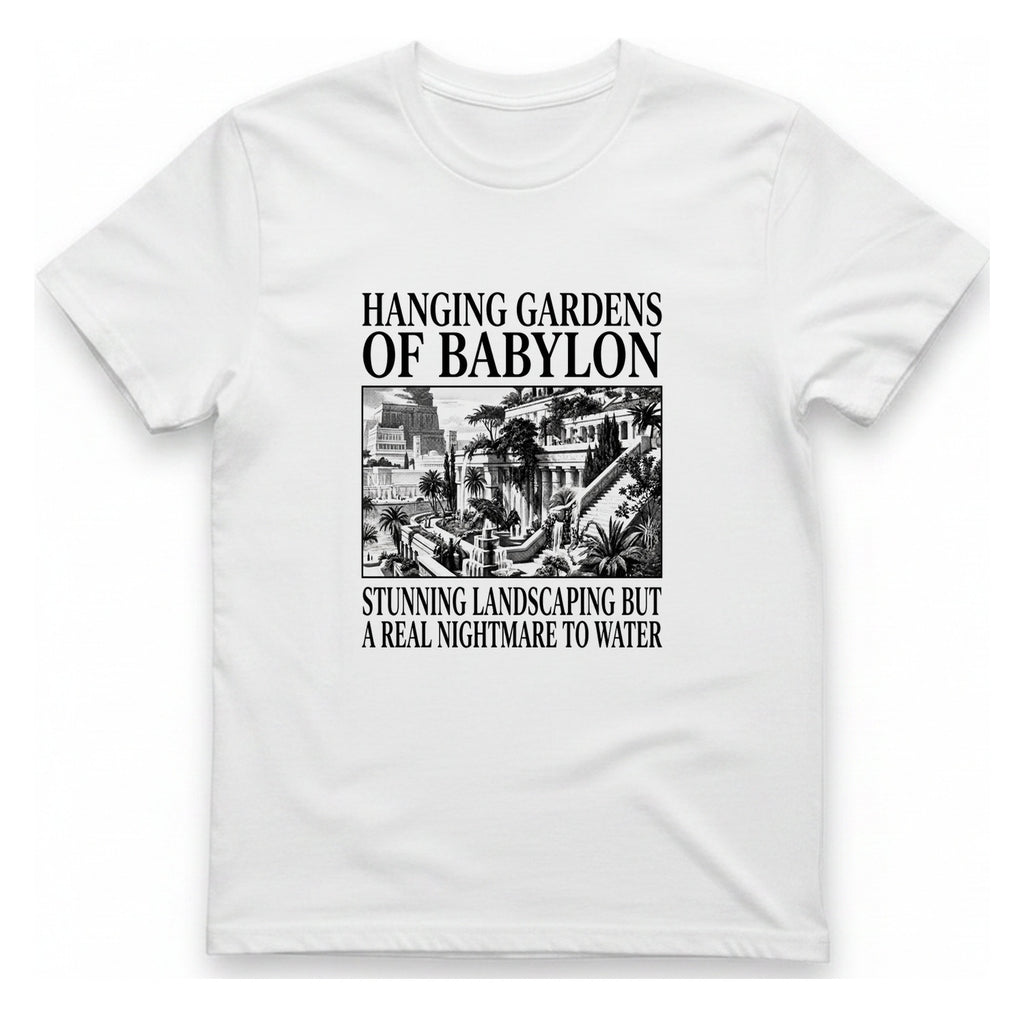 Hanging Gardens Landscaping T-Shirt - White front