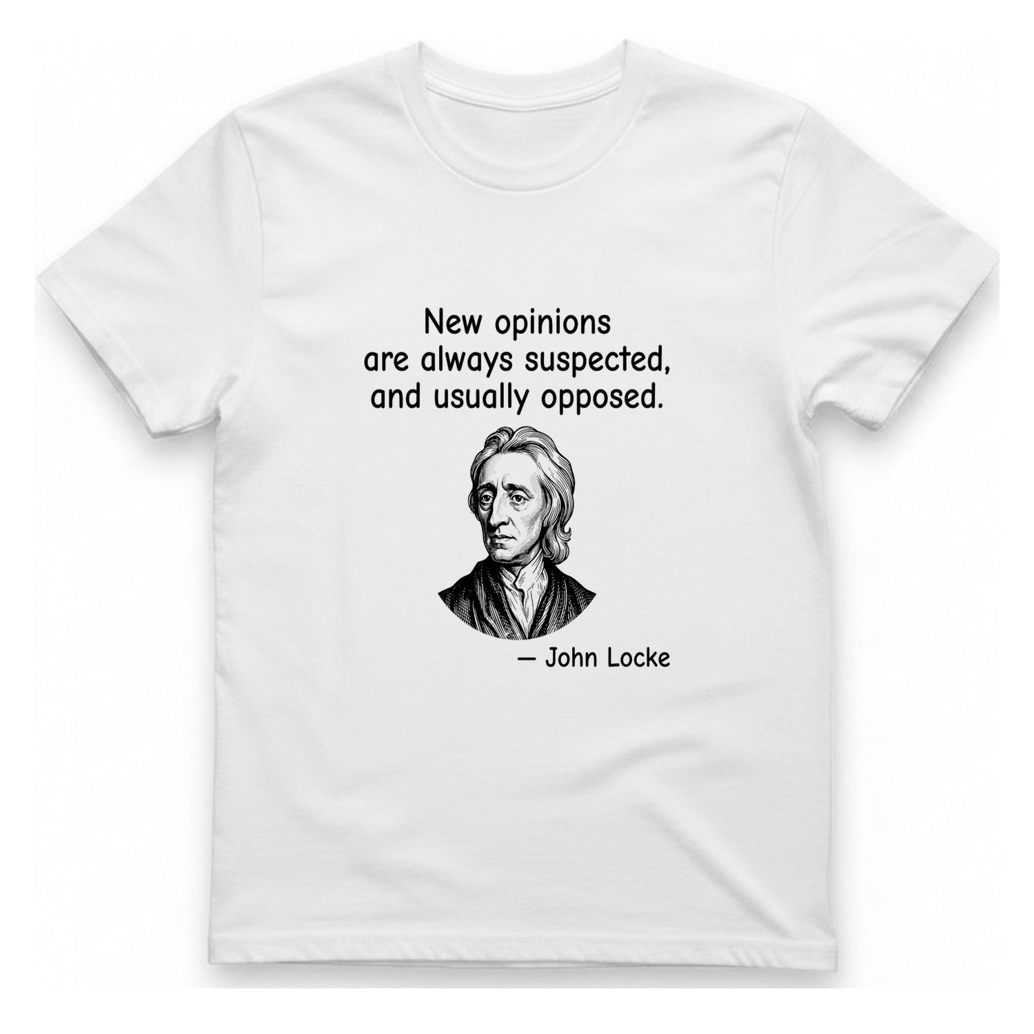 Locke New Opinions T-Shirt - White front