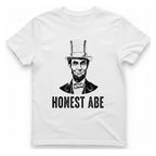 Honest Abe T-Shirt - White front