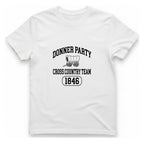 Donner Party Cross Country Team T-Shirt - White front