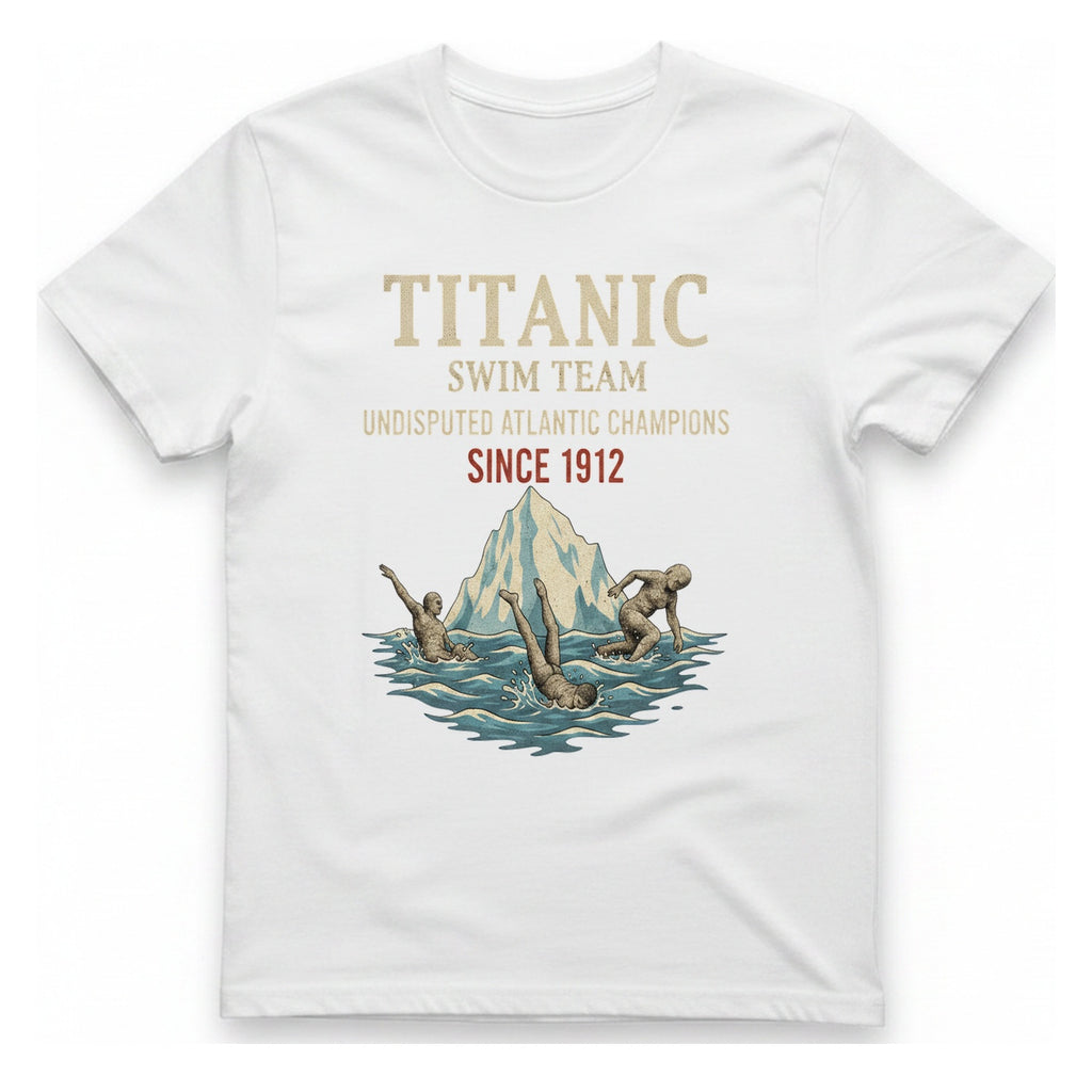 Titanic Swim Team T-Shirt - White front