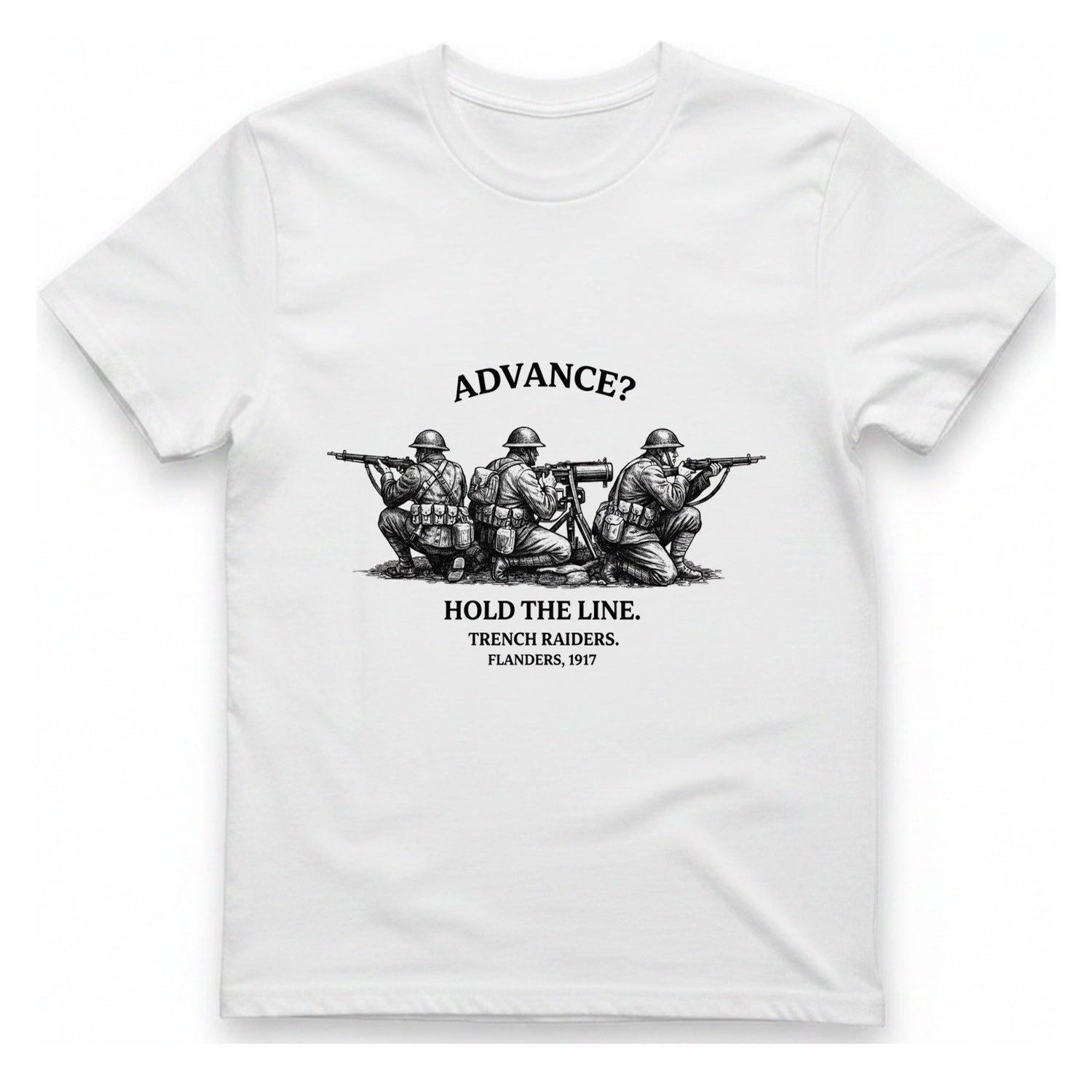 Flanders Trench Raiders T-Shirt - White front