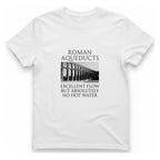 Roman Aqueducts Service Review T-Shirt - White front