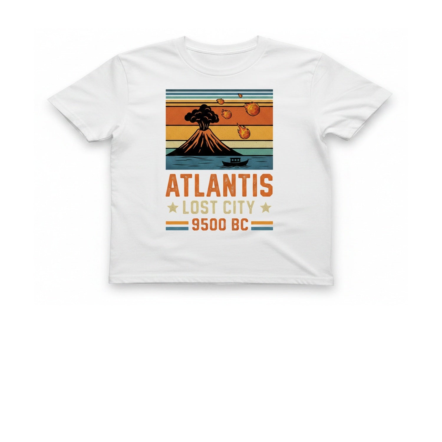 Atlantis Lost City T-Shirt - White front