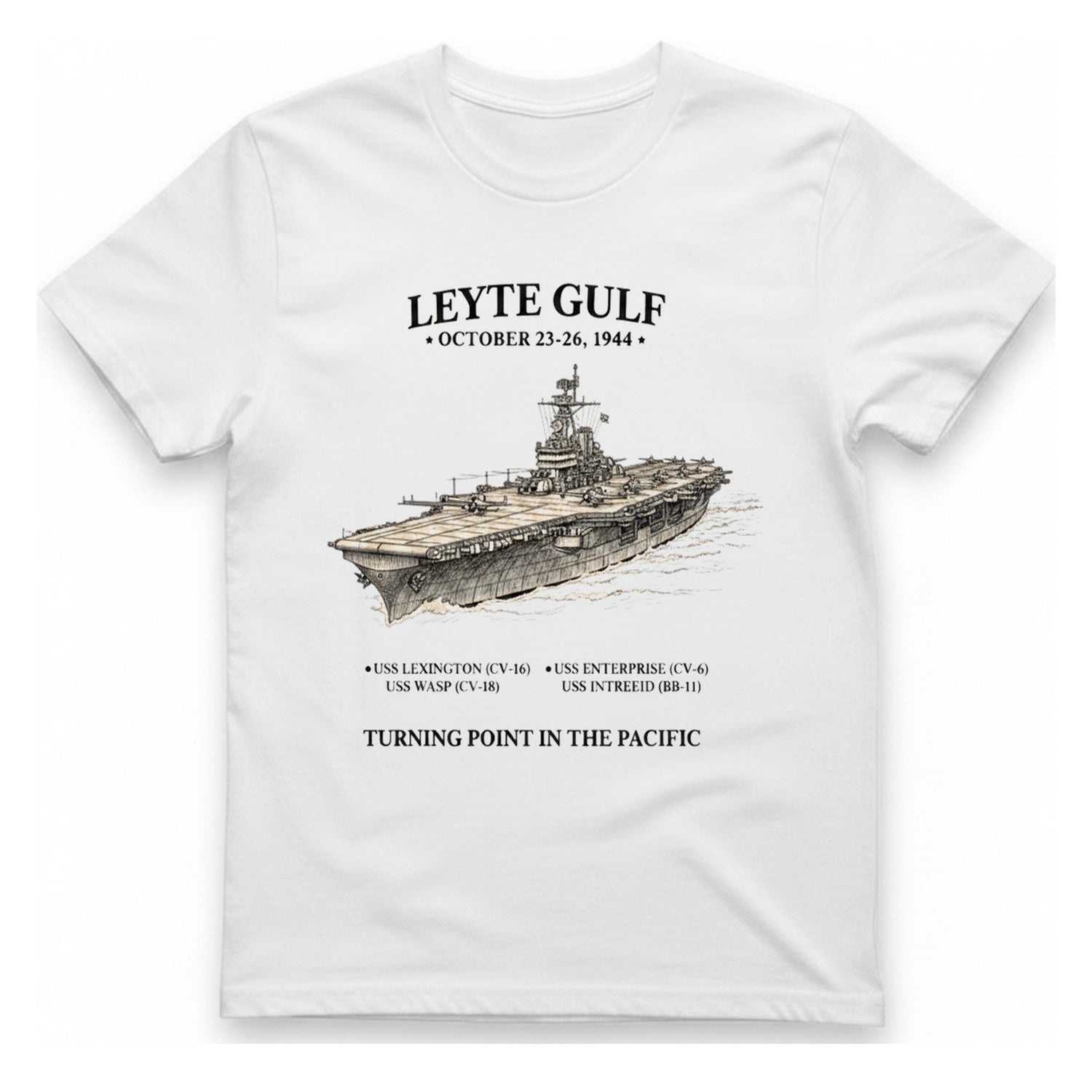 Leyte Gulf Turning Point T-Shirt - White front