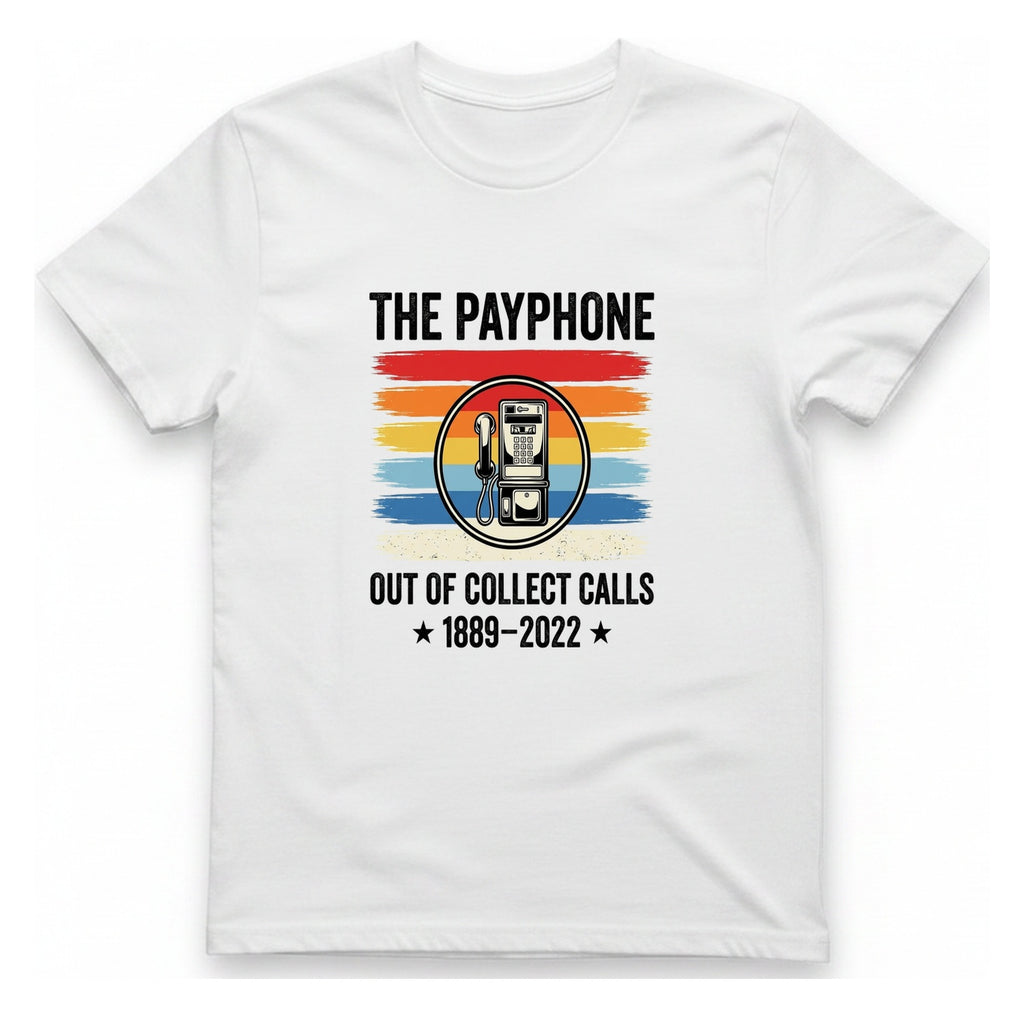 Public Payphone Memorial T-Shirt - White front