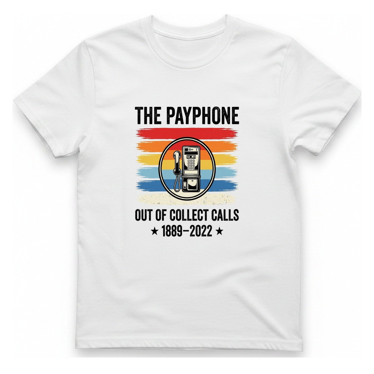 Public Payphone Memorial T-Shirt - White front