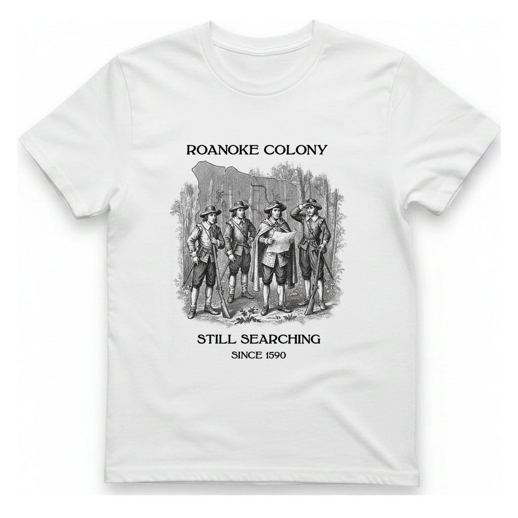 Lost Colony Search Party T-Shirt - White front