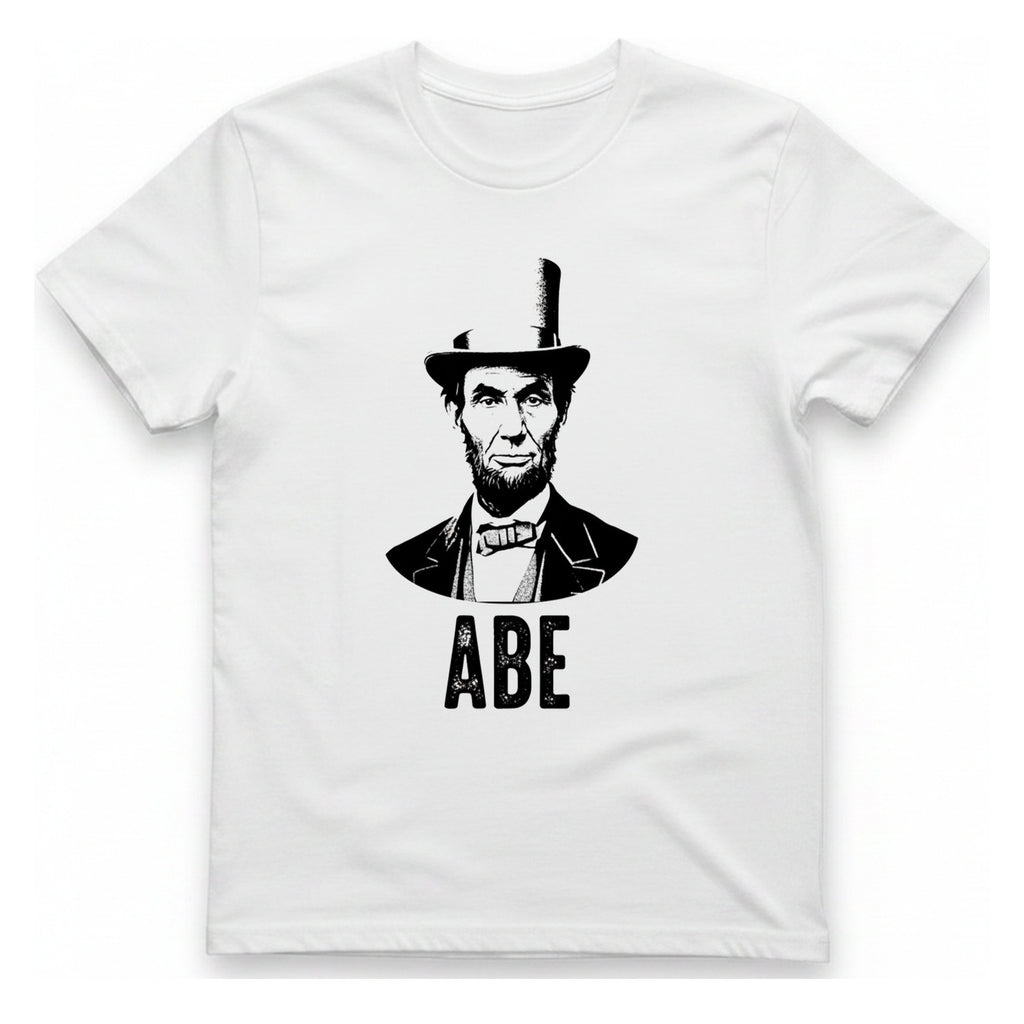Abe Lincoln T-Shirt - White front