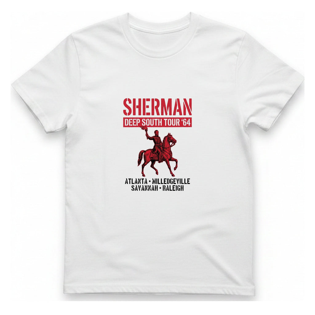 Sherman Deep South Tour Vintage T-Shirt - White front