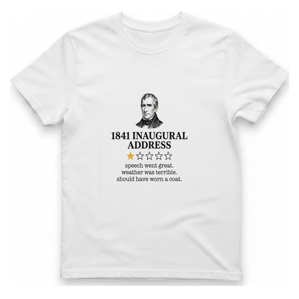 Inaugural Address Review T-Shirt - White front