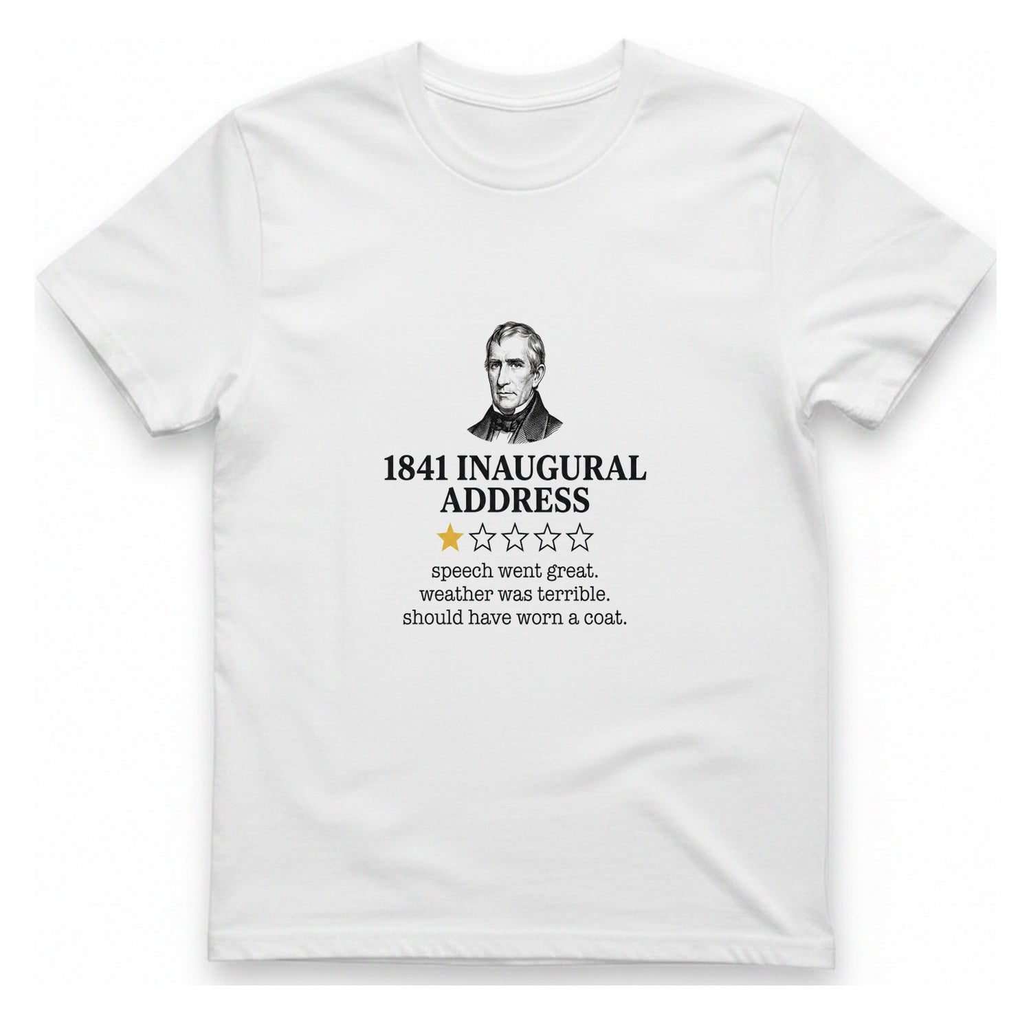 Inaugural Address Review T-Shirt - White front