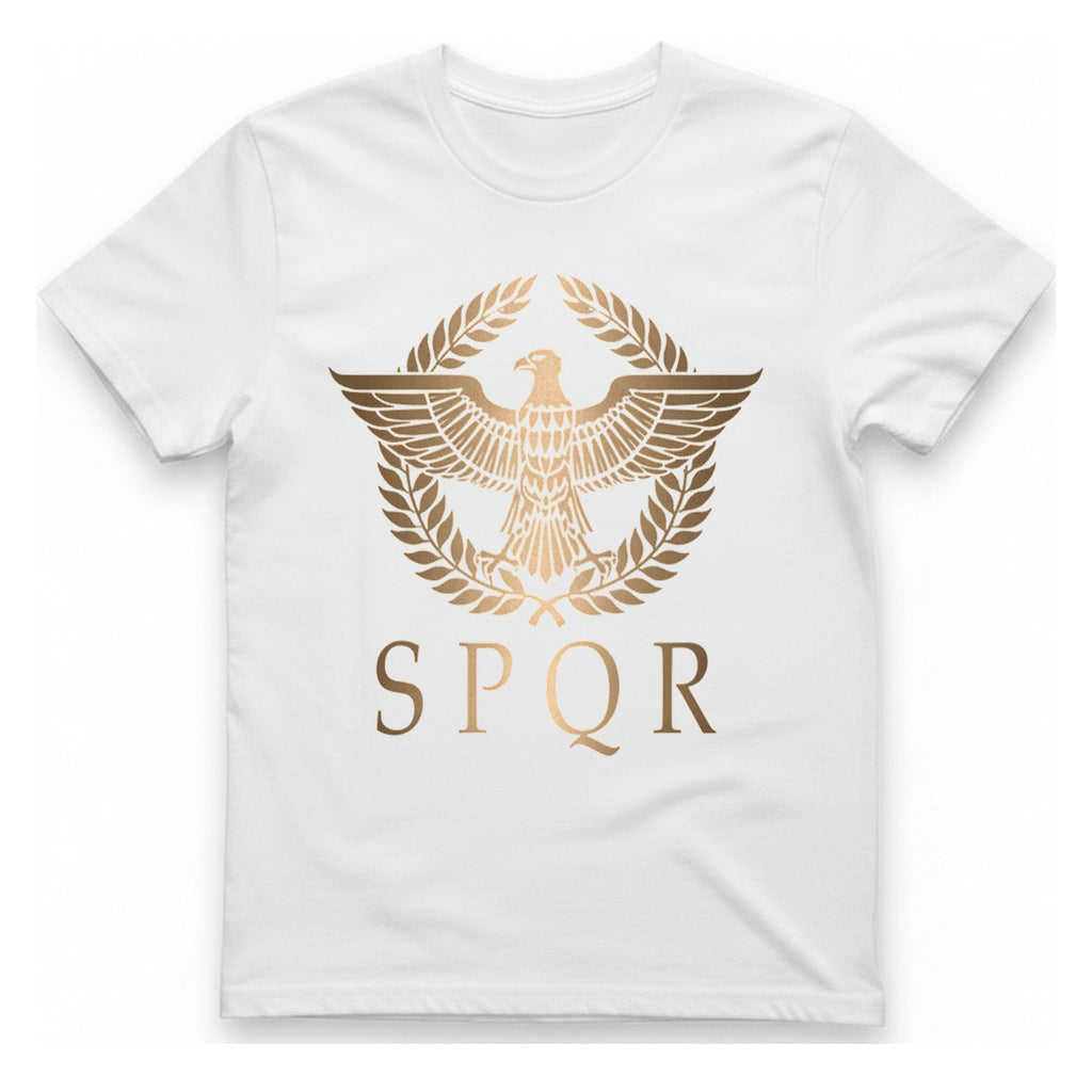 Roman Empire Spqr T-Shirt - White front