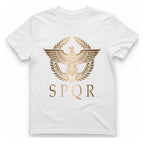 Roman Empire Spqr T-Shirt - White front