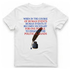 Declaration of Independence Preamble T-Shirt - White front