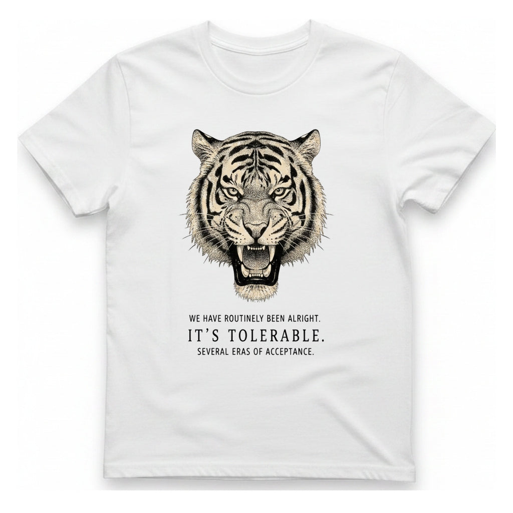It Tolerable Tiger T-Shirt - White front