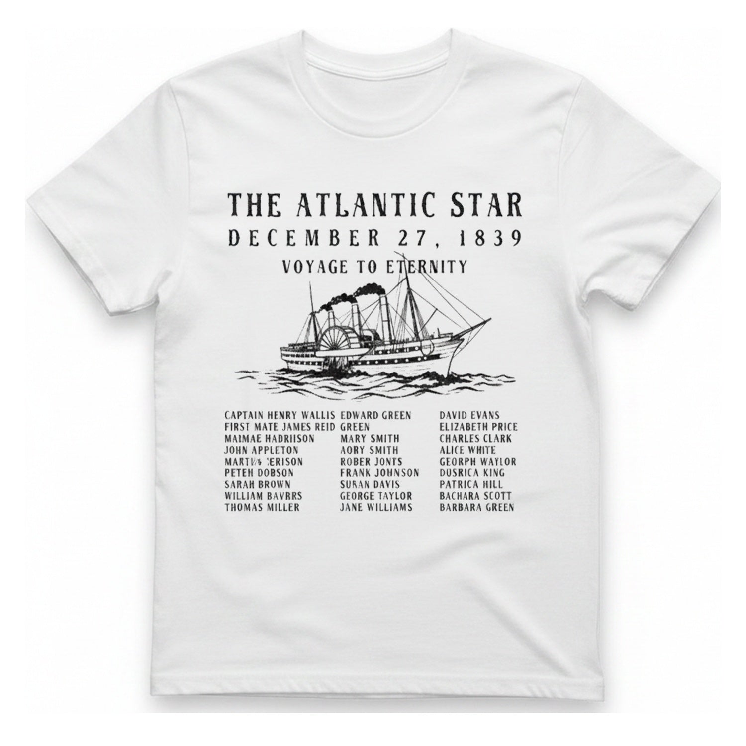 The Atlantic Star T-Shirt - White front