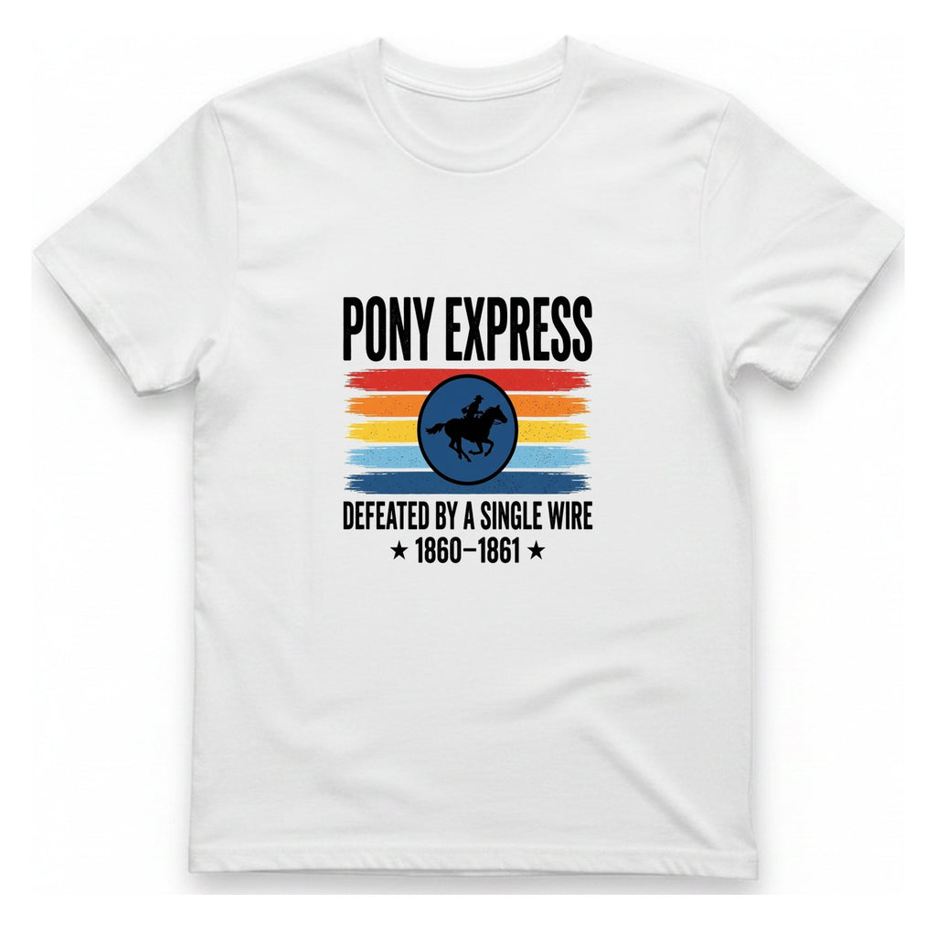 Pony Express Memorial T-Shirt - White front