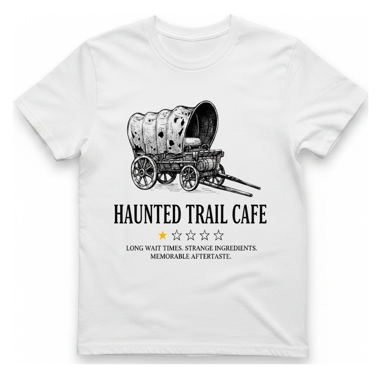 Haunted Trail Cafe T-Shirt - White front