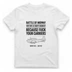 Battle of Midway T-Shirt - White front