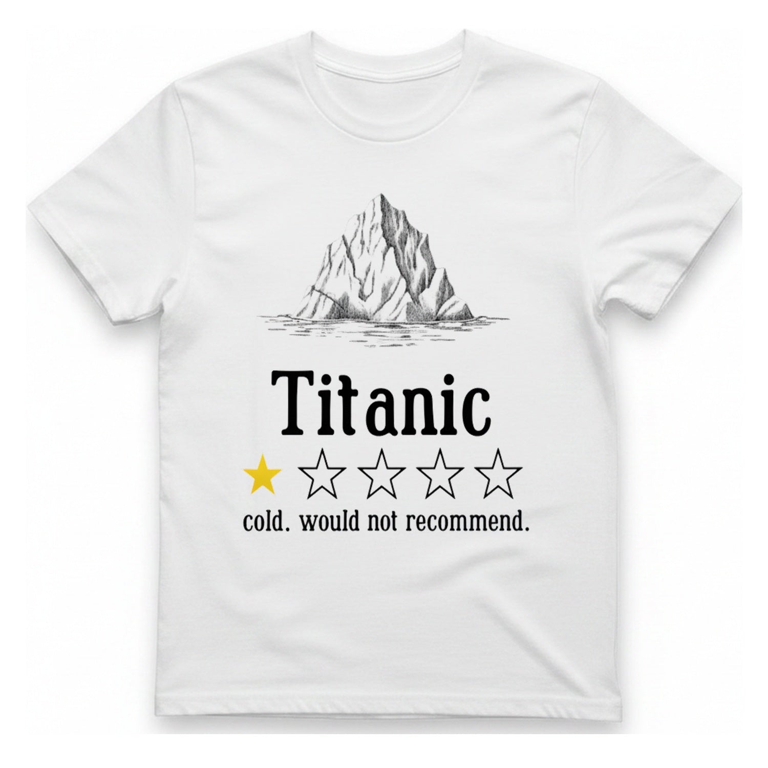 Titanic Iceberg Review T-Shirt - White front