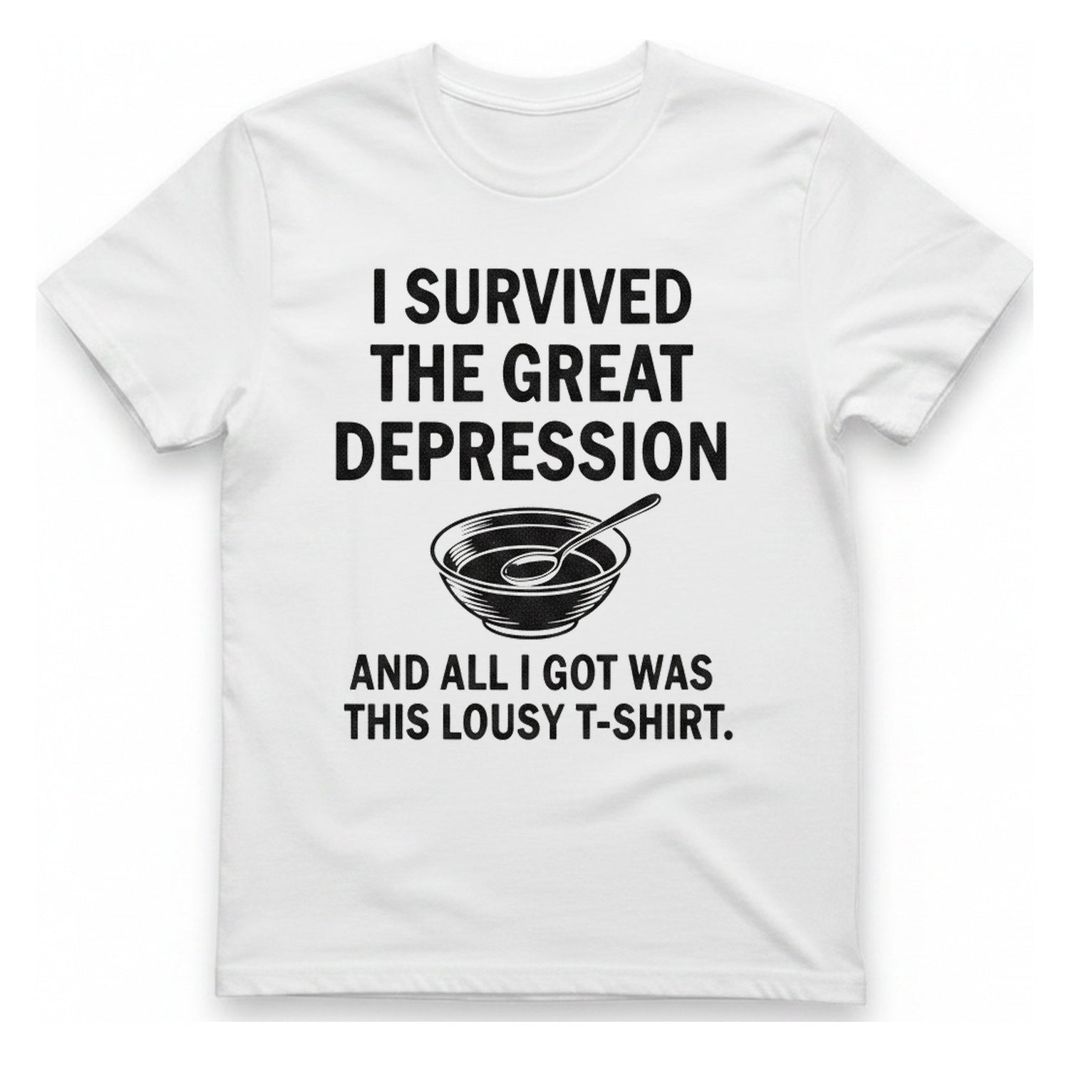 Great Depression T-Shirt - White front