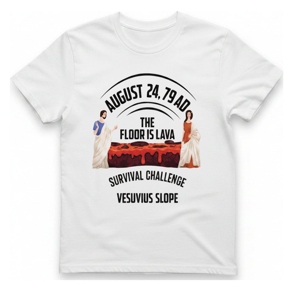 Vesuvius Lava Challenge T-Shirt - White front