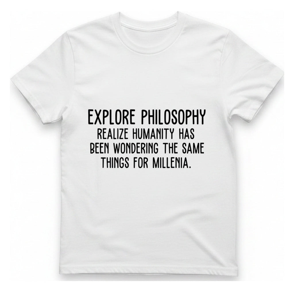 Explore Philosophy T-Shirt - White front
