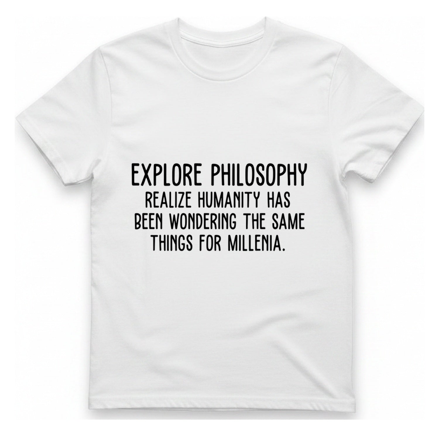 Explore Philosophy T-Shirt - White front
