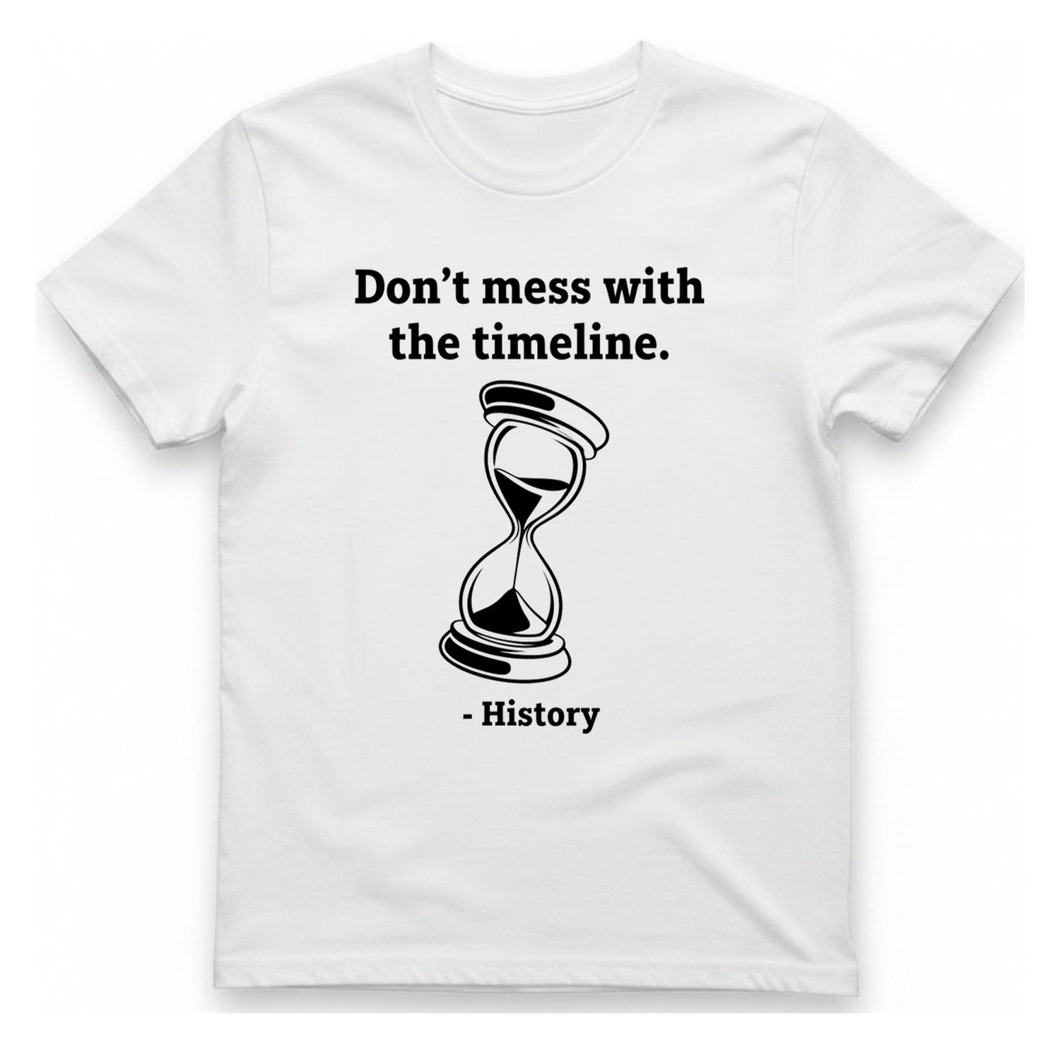 Time Travel Paradox T-Shirt - White front