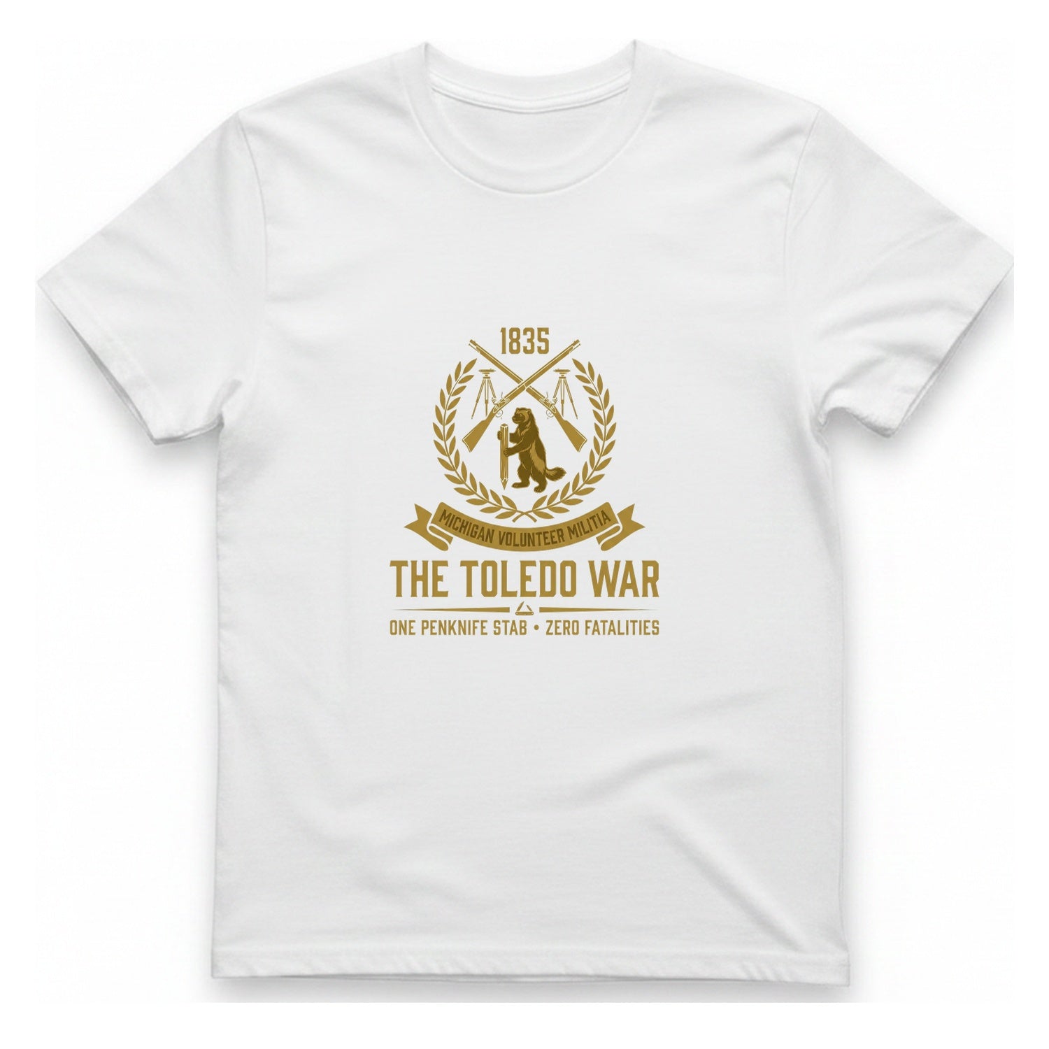 The Toledo War Michigan Volunteer T-Shirt - White front