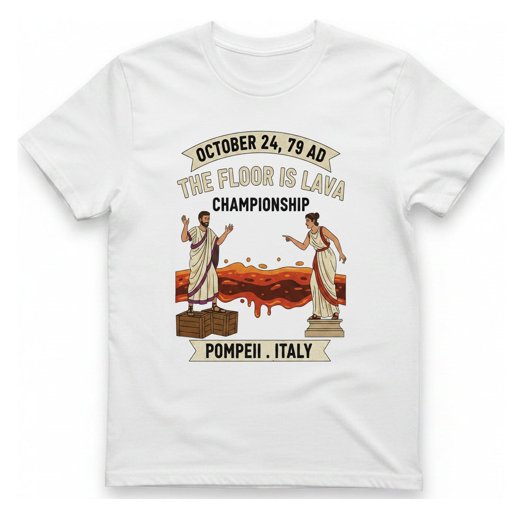 October Ad The Floor Is T-Shirt - White front