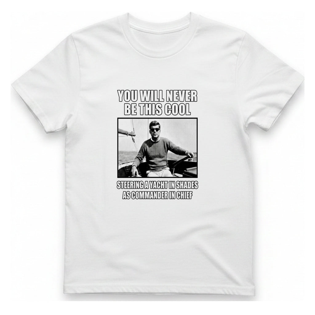 Jfk Yacht Sunglasses Flex T-Shirt - White front