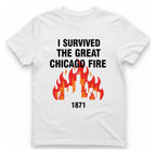 Great Chicago Fire Classic T-Shirt - White front